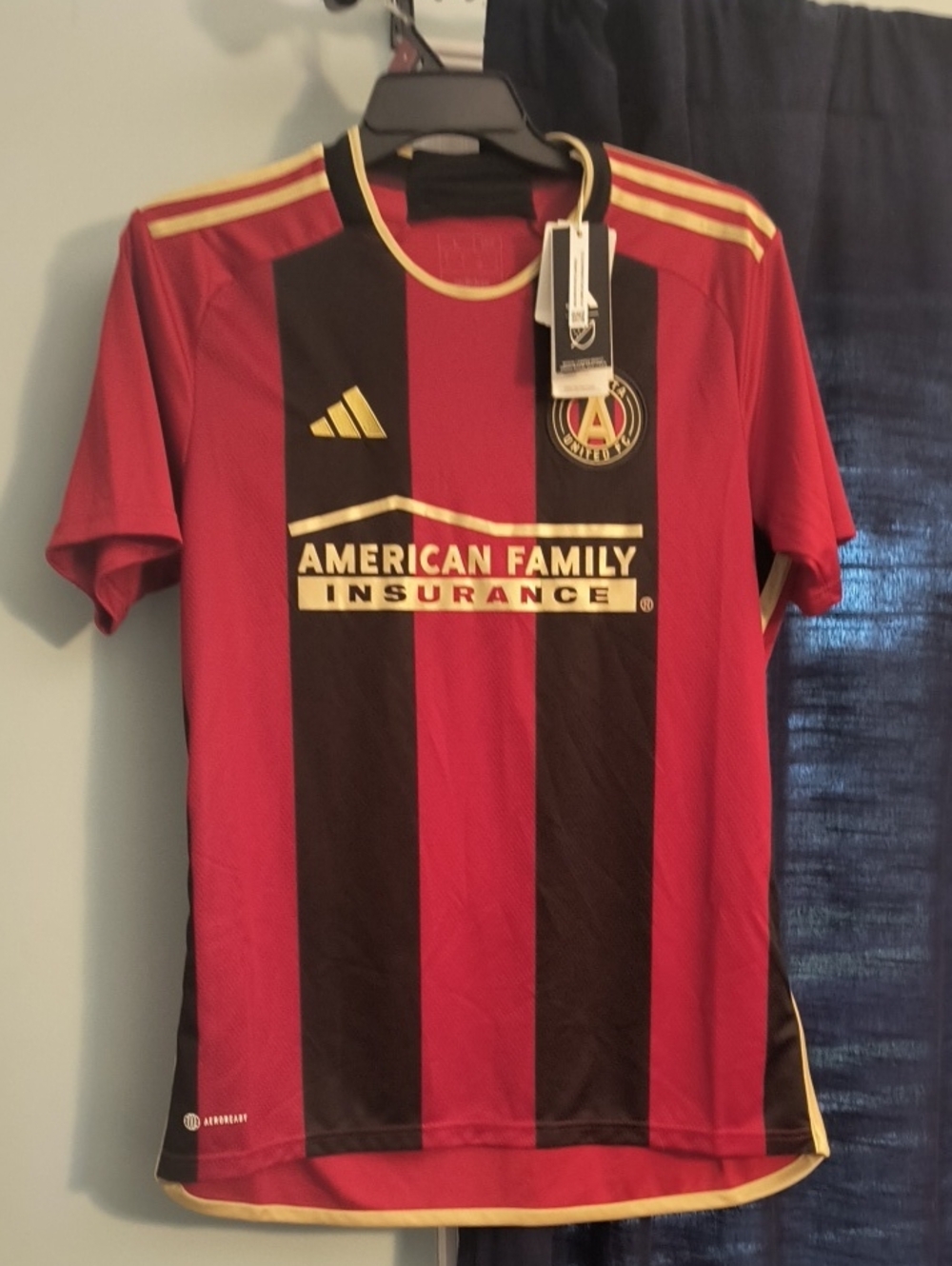 Adidas Atlanta United FC  '23/24 MLS Red Black Soccer Jersey Sz L
